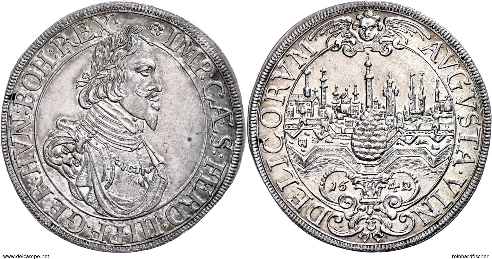 Taler, 1642, Mit Titel Ferdinand III., Dav. 5039, Forster 292, Vz.  Vz - Sonstige & Ohne Zuordnung