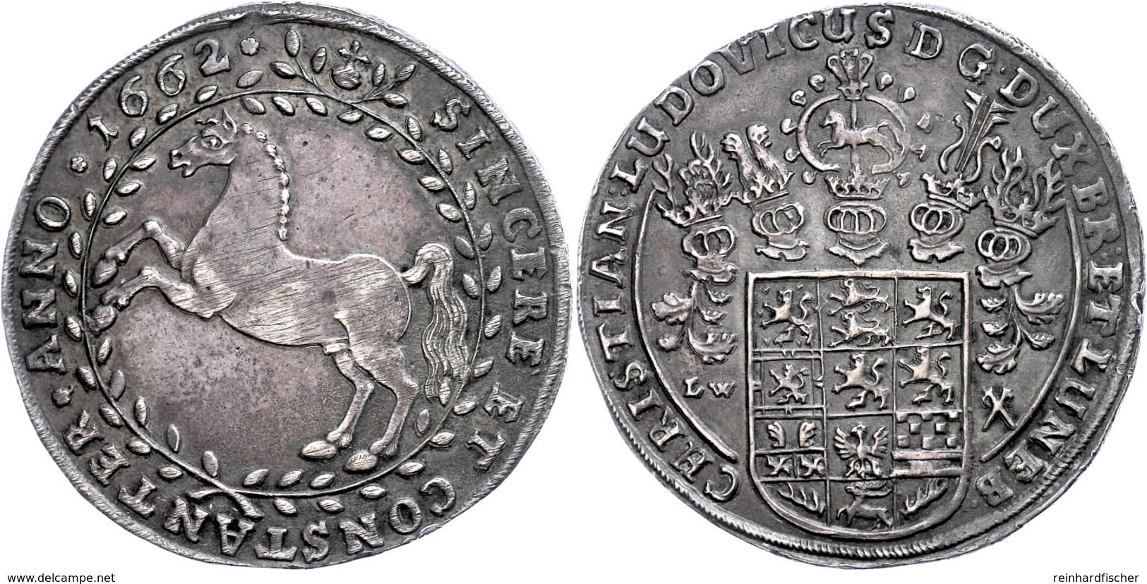 Taler, 1622, Christian Ludwig, LW, Welter 1511, Feilspuren Auf Dem Avers Und Am Rand, Ss  Vz - Autres & Non Classés