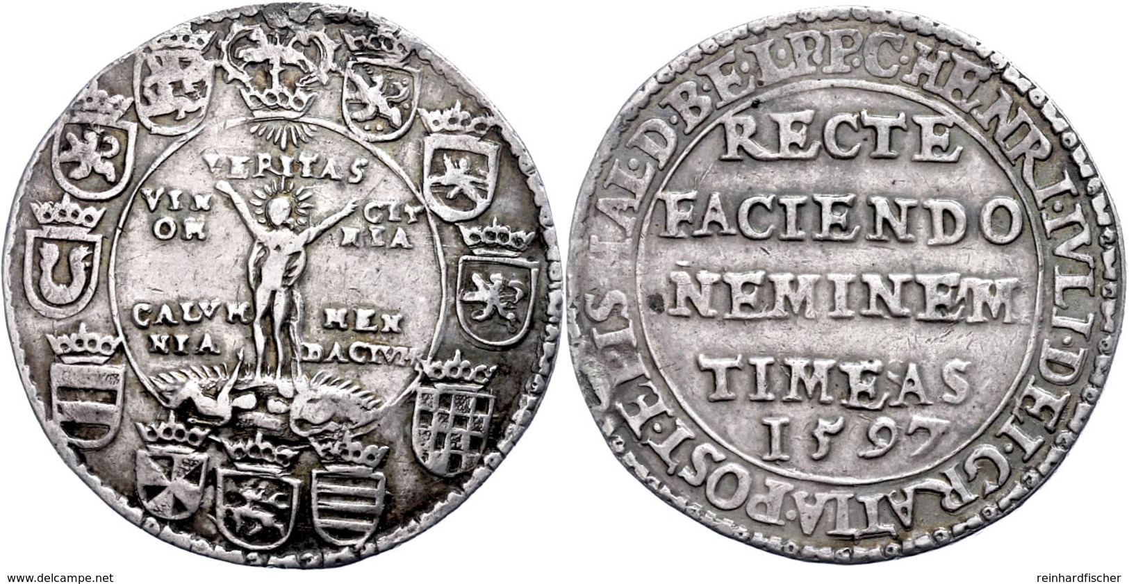 Taler, 1597, Heinrich Julius, Welter 629, Dav. 9091, Hsp., Ss.  Ss - Sonstige & Ohne Zuordnung