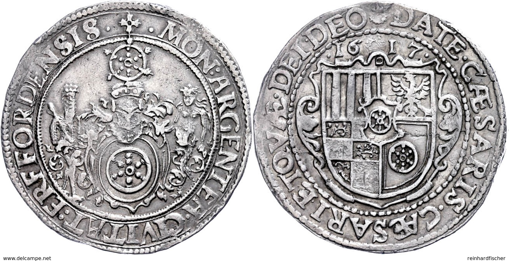 Taler, 1617, Dav. 5262, Kl. Rf., Ss.  Ss - Sonstige & Ohne Zuordnung