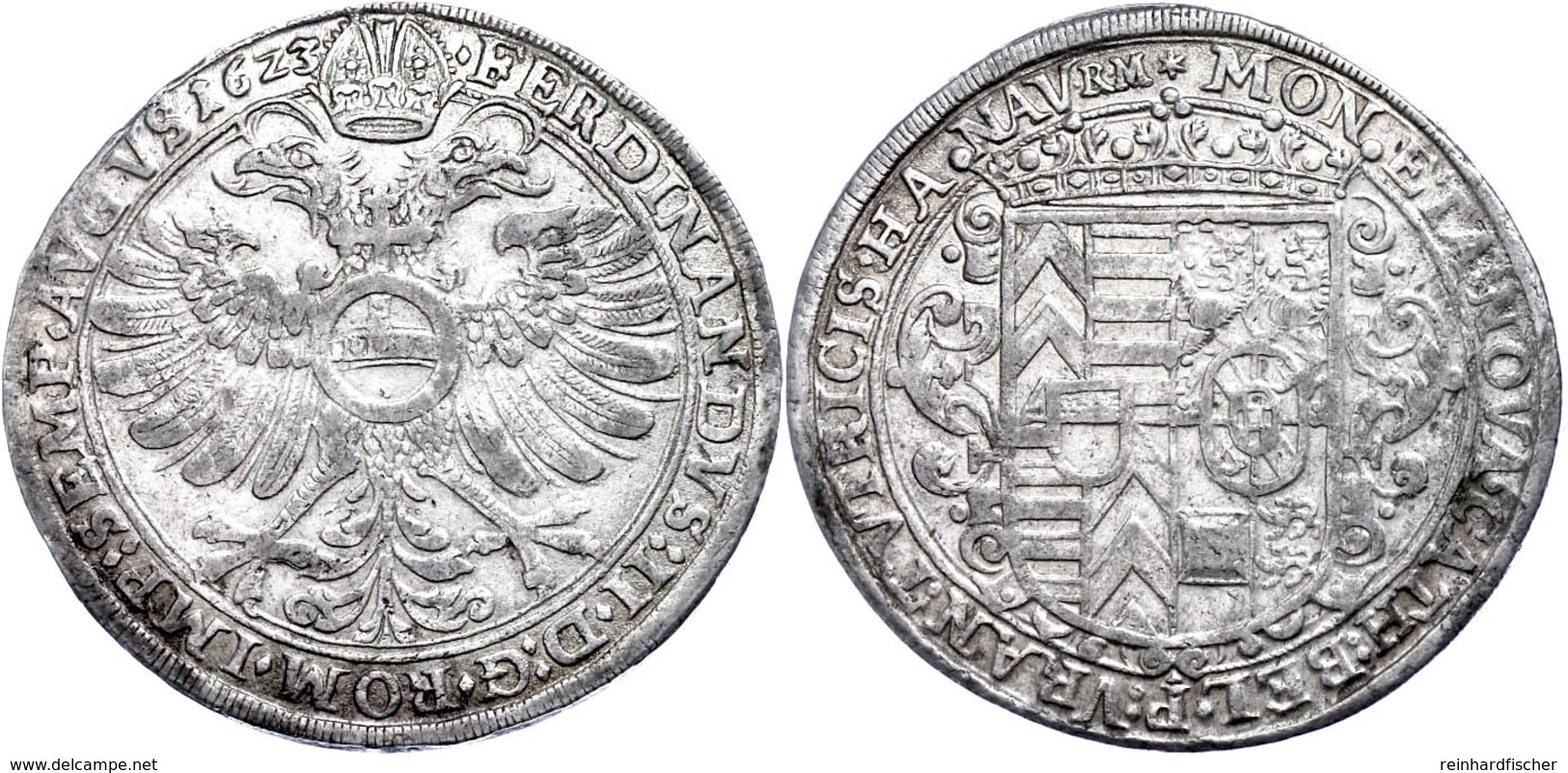 Taler, 1623, Mit Titel Ferdinand II., Ss.  Ss - Other & Unclassified