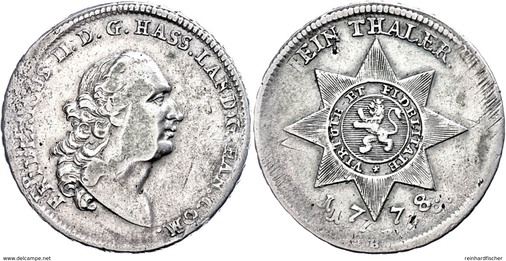 Sterntaler, 1778, Friedrich II., Dav. 2303, Schütz 1962, Minimal Justiert, Schrötlingsfehler, Doppelschlag. Ss  Ss - Other & Unclassified