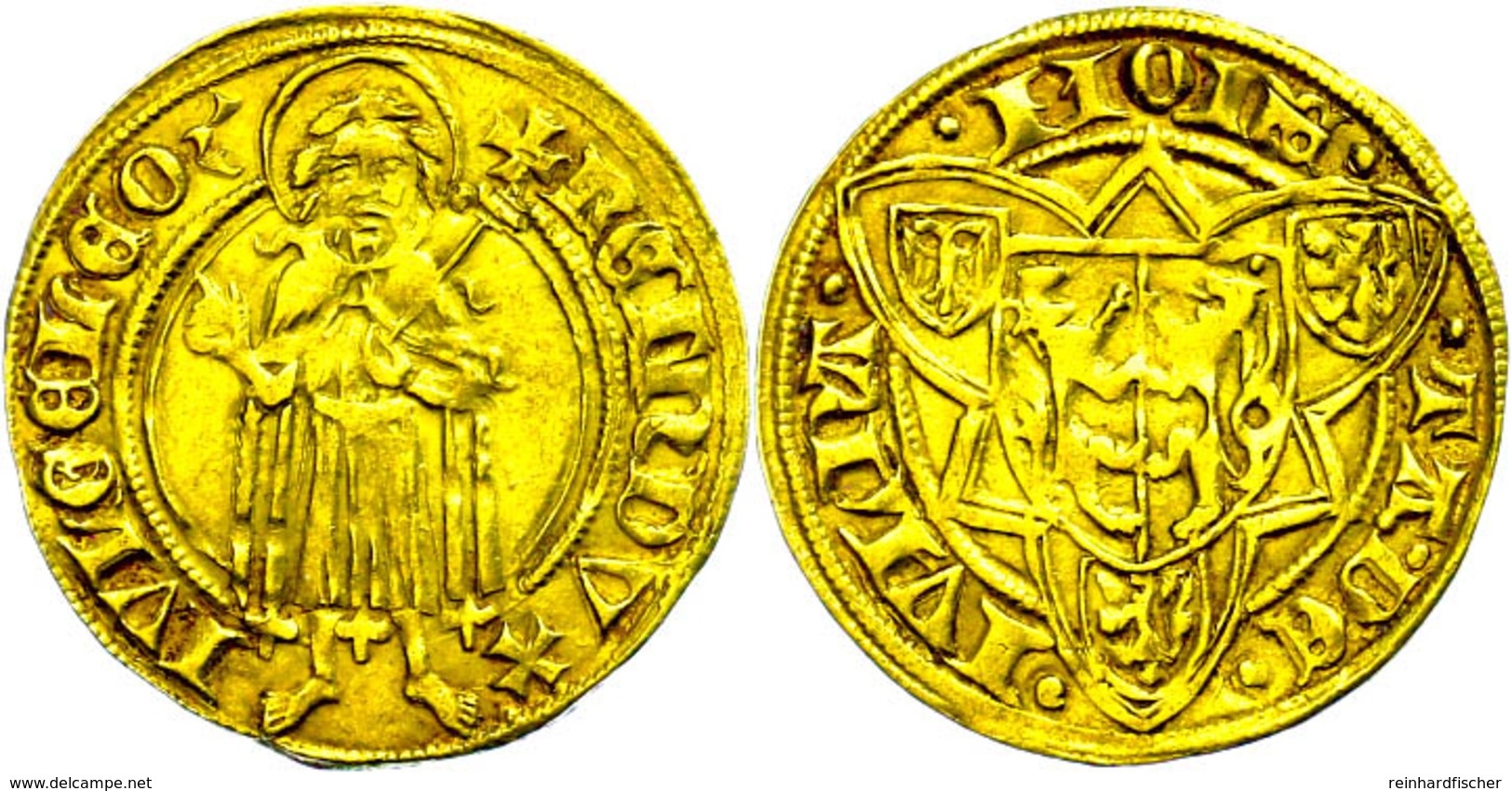 Goldgulden (3,42g), O.J. (1402-1423), Reinald IV., Fb. 1364, Ss  Ss - Autres & Non Classés