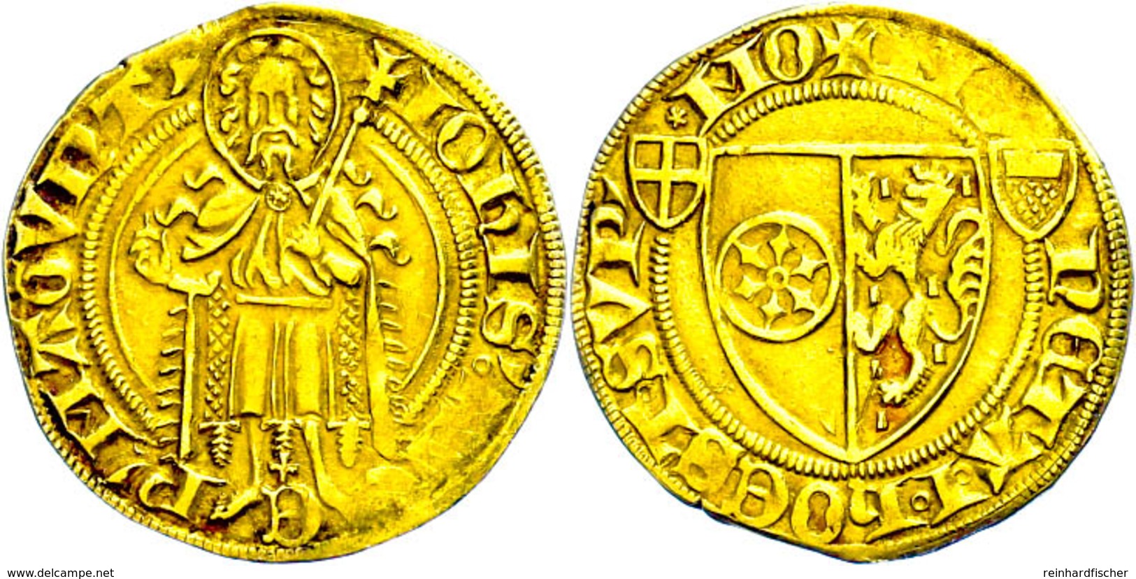 Goldgulden (3,48g), O.J. (1397-1419), Johann II. Von Nassau, Bingen, Fb. 1616, Ss.  Ss - Sonstige & Ohne Zuordnung
