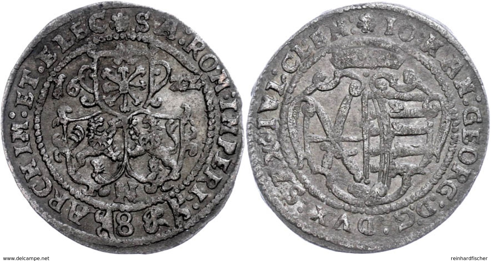 8 Kipper Groschen, 1622, Johann Georg I., Neustadt/Orla, Rahnenführer S. 92 Nr. 415, Schöne Patina, Ss+. Exemplar Der Sa - Other & Unclassified