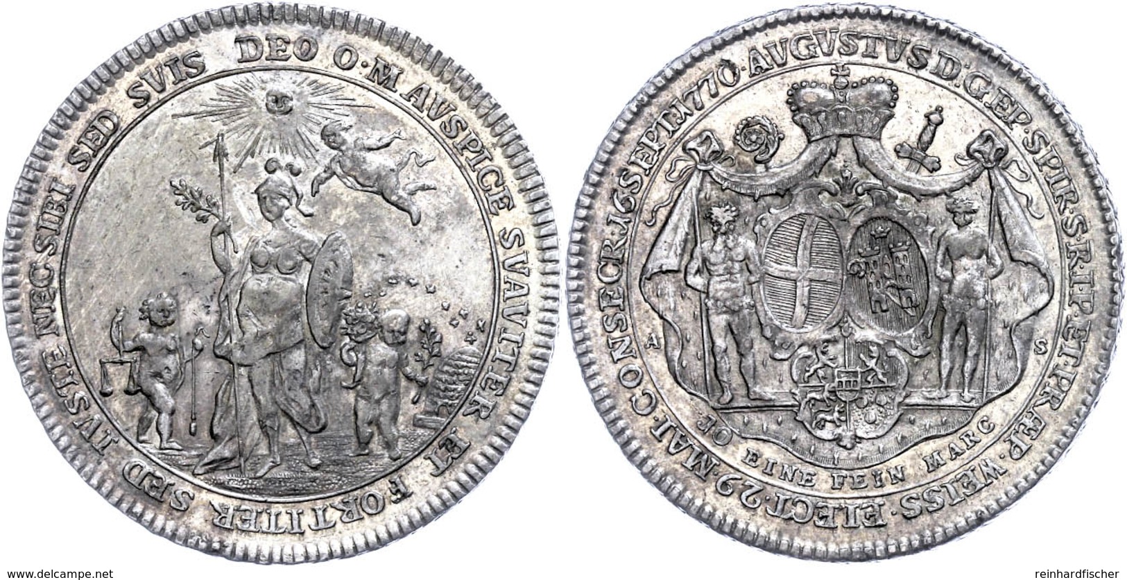 Taler, 1770,  Damian August Von Limburg-Styrum, Dav. 2788, Vz.  Vz - Sonstige & Ohne Zuordnung