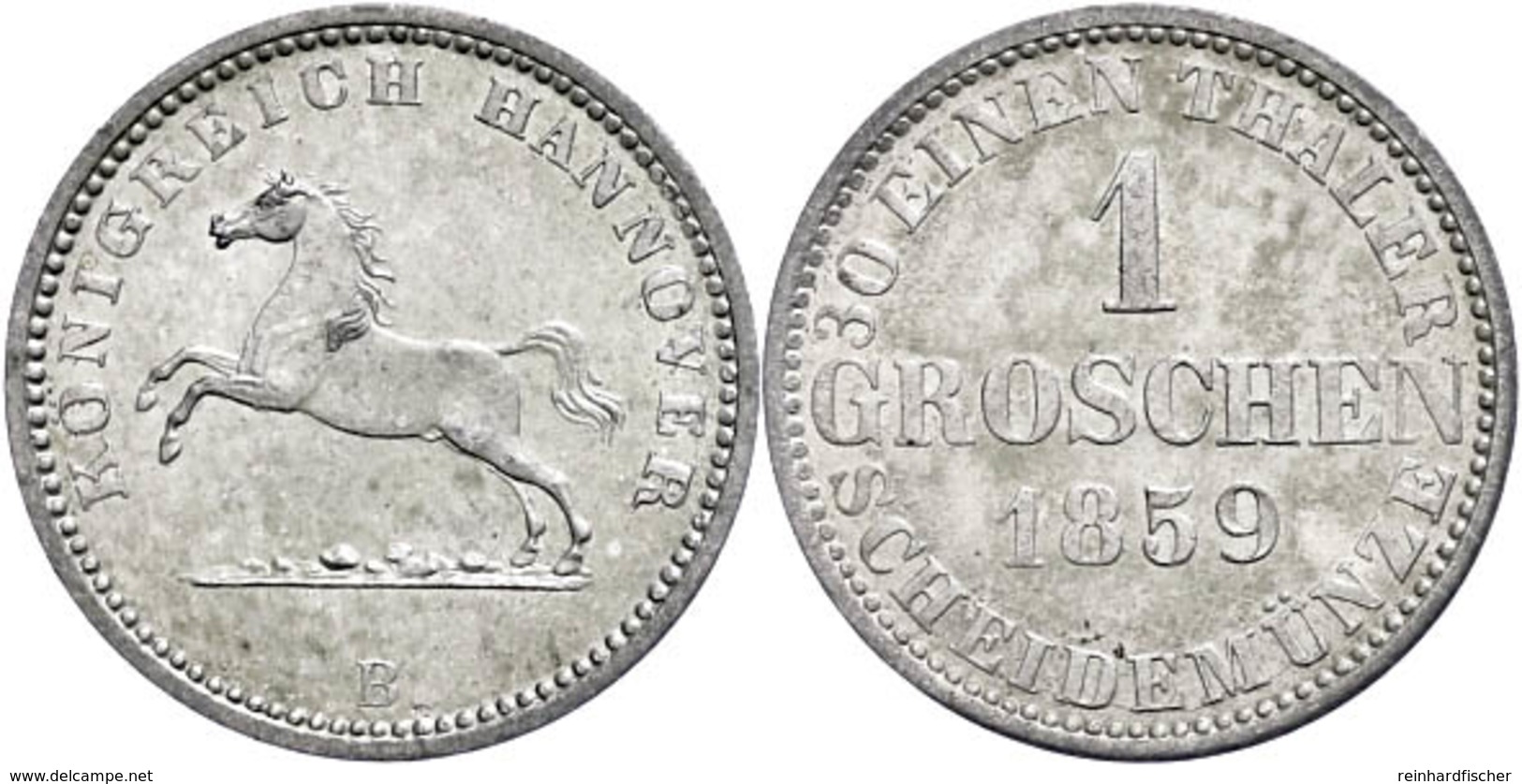 1 Groschen, 1859, AKS 149, J. 93, St.  St - Sonstige & Ohne Zuordnung
