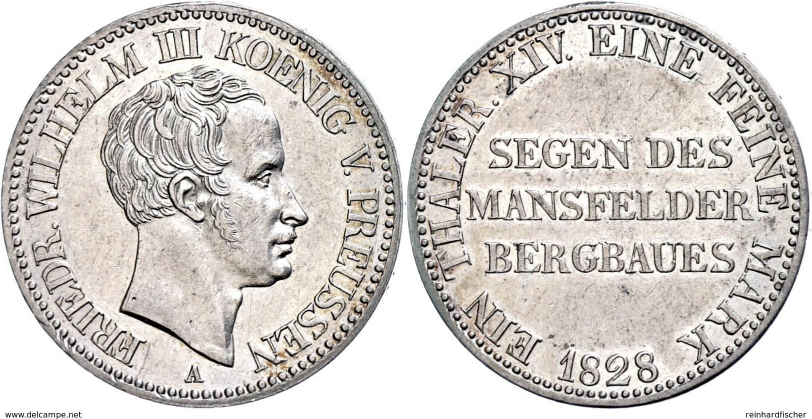 Taler, 1828, Friedrich Wilhelm III., AKS 16, J. 61, Kl. Rf., Ss-vz.  Ss-vz - Sonstige & Ohne Zuordnung
