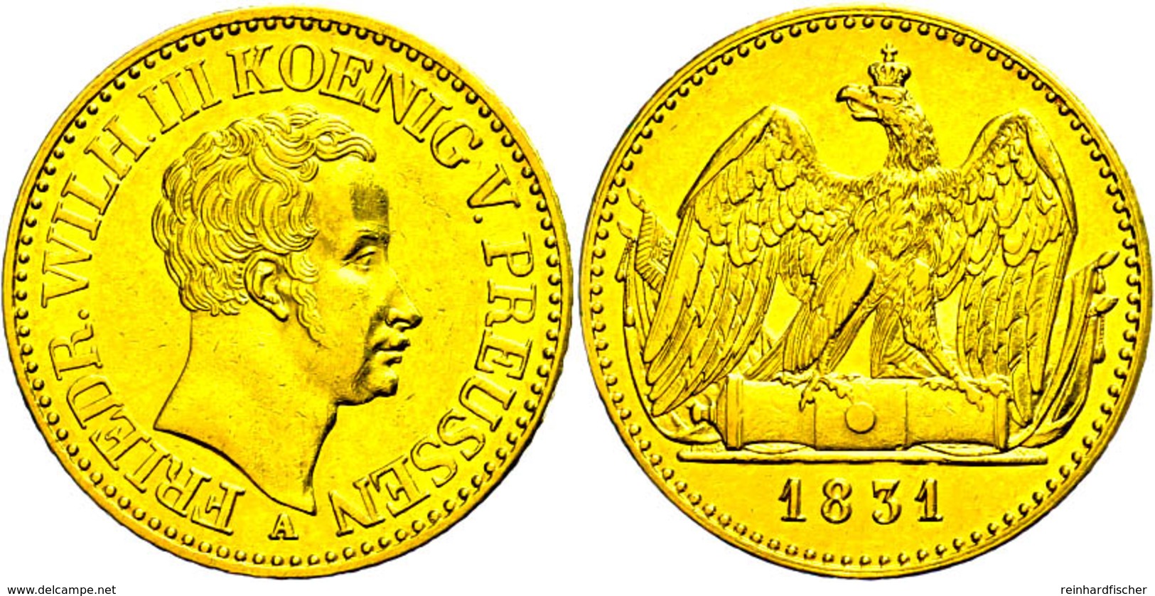 Doppelter Friedrich D'or (13,34g), 1831, Friedrich Wilhelm III., AKS 2 (R), J. 110,  Ss-vz - Sonstige & Ohne Zuordnung