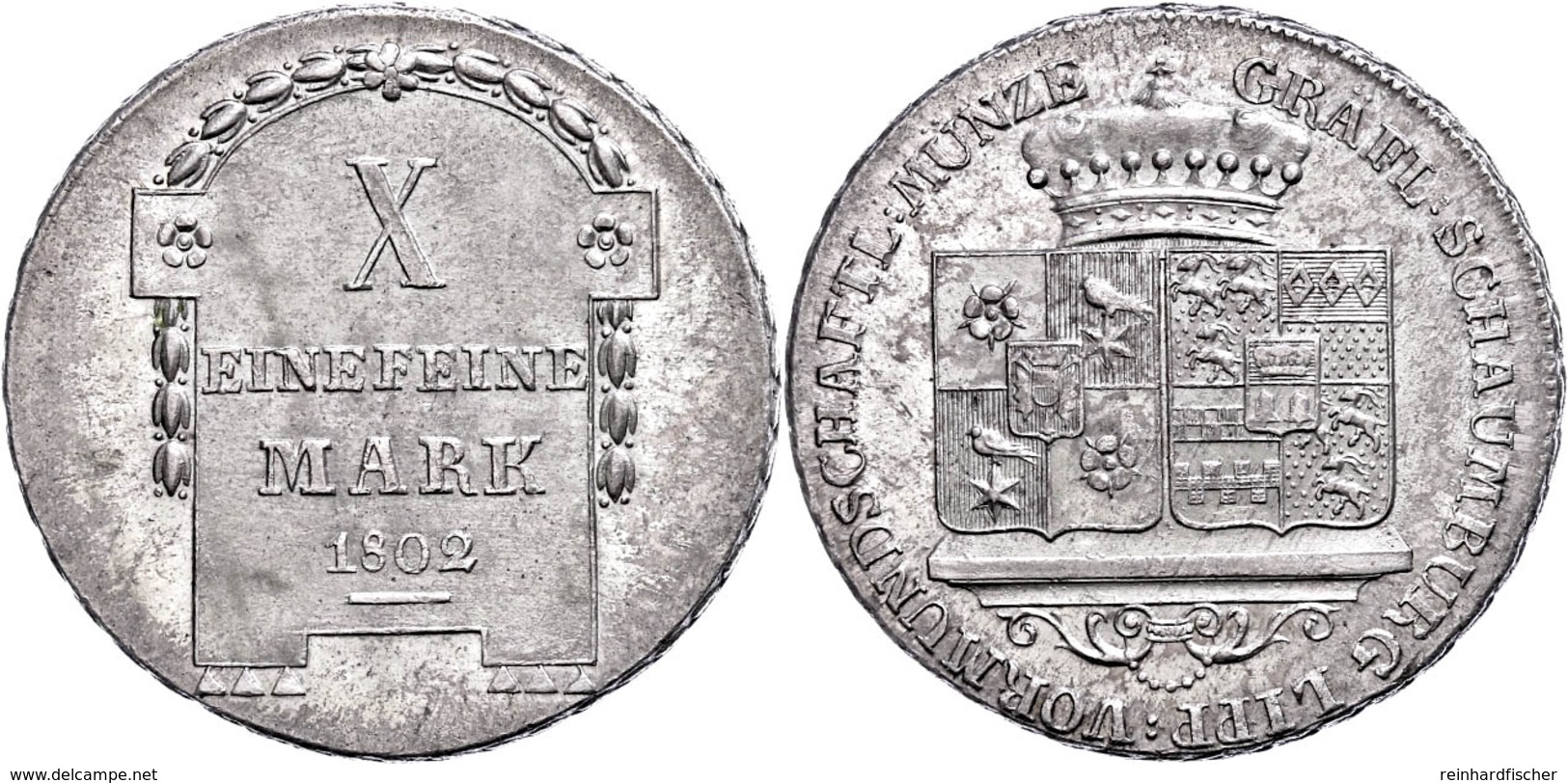 Taler, 1802, Georg Wilhelm, Auflage Nur 4000 Stück, AKS 1, Vz-st.  Vz-st - Altri & Non Classificati