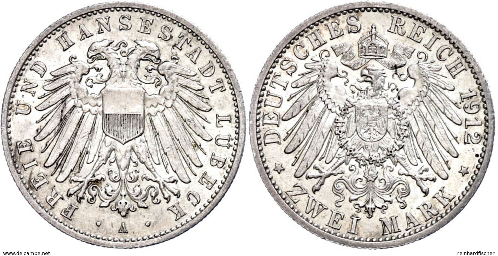 2 Mark, 1912, Vz., Katalog: J.81 Vz - Altri & Non Classificati