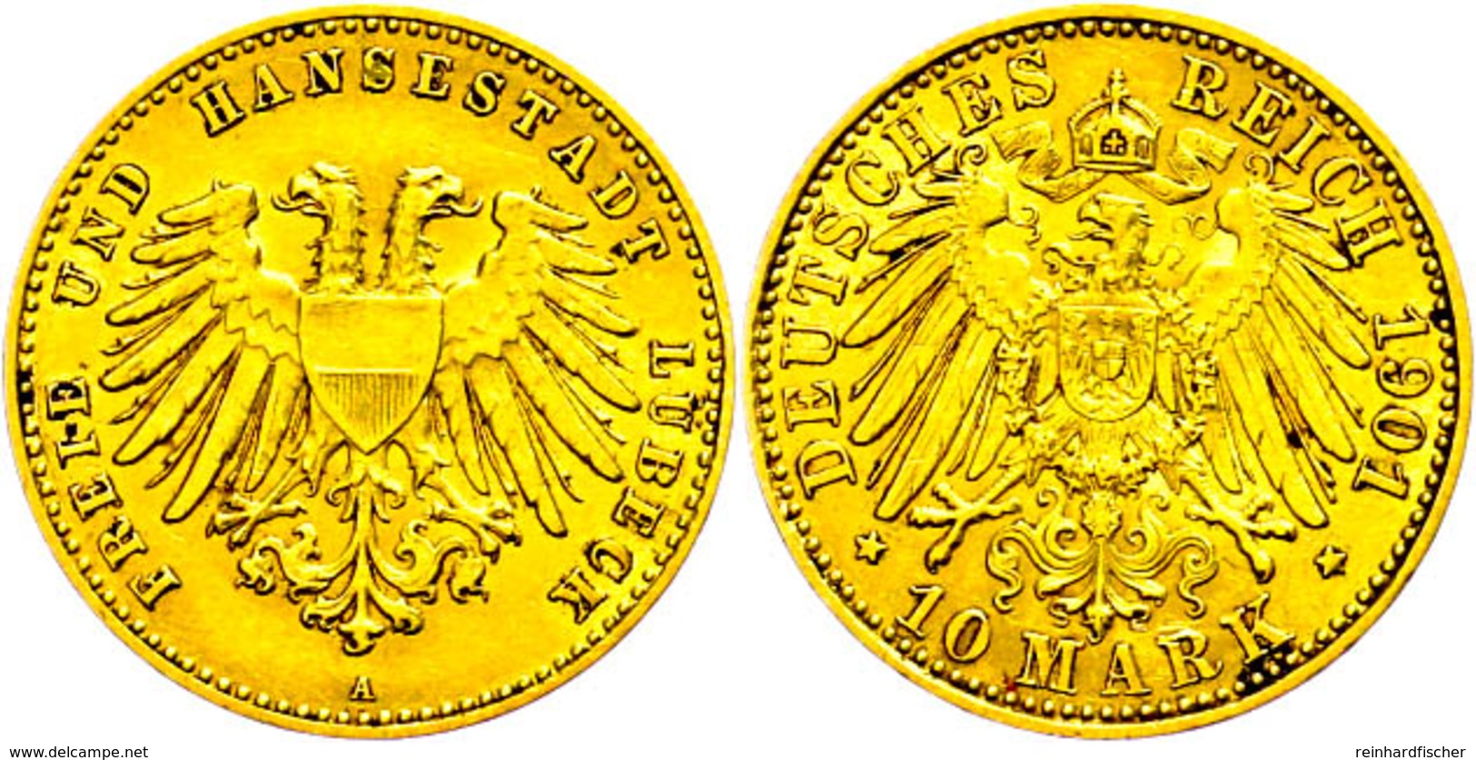 10 Mark, 1901, F. Vz., Katalog: J.227 - Sonstige & Ohne Zuordnung