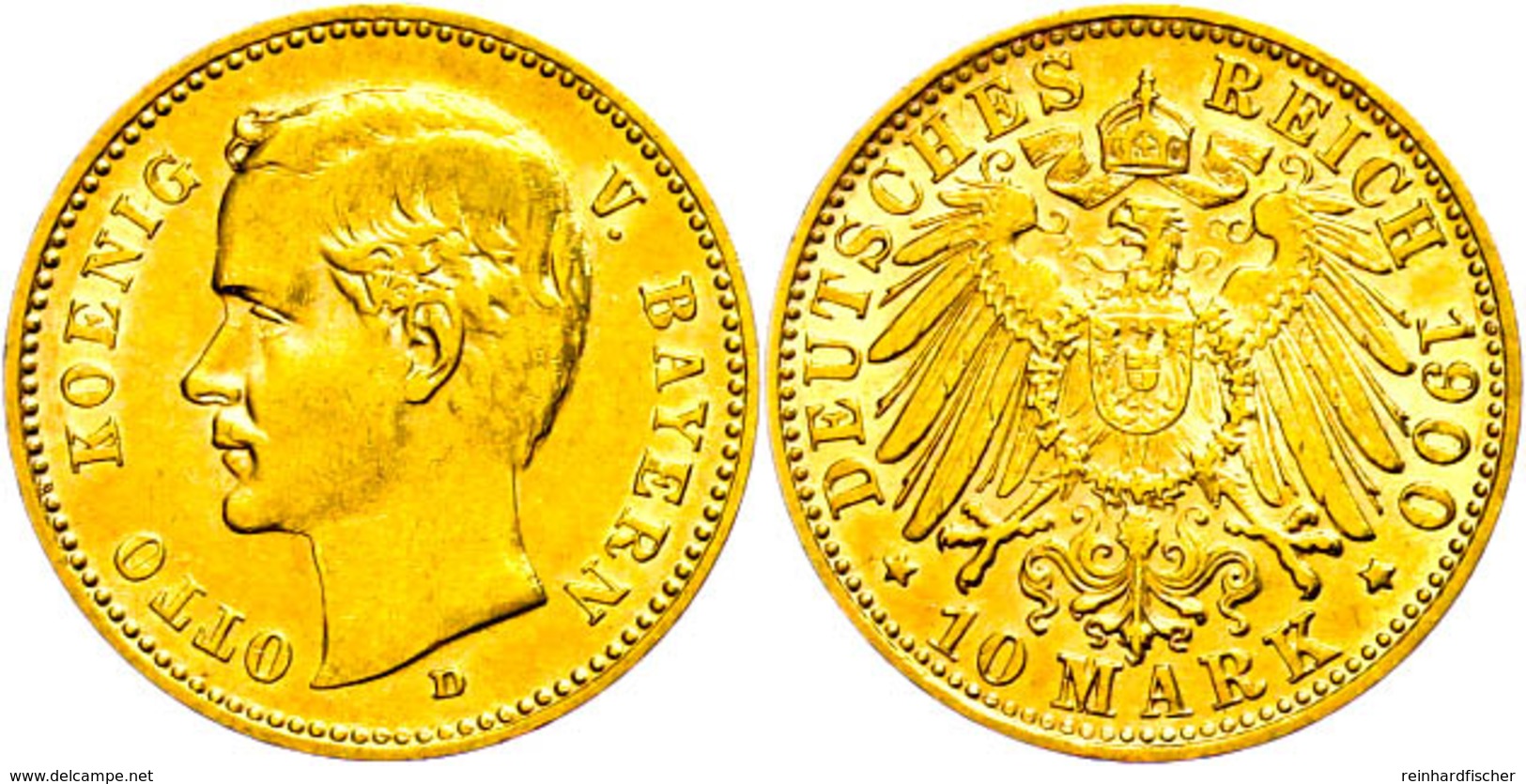 10 Mark, 1900, Otto, Ss-vz., Katalog: J. 201 Ss-vz - Sonstige & Ohne Zuordnung