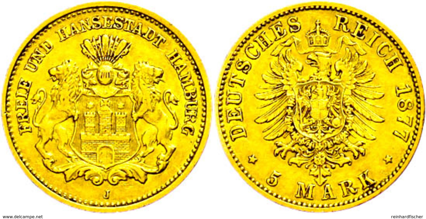 5 Mark, 1877, Ss, Katalog: J.208 Ss - Sonstige & Ohne Zuordnung