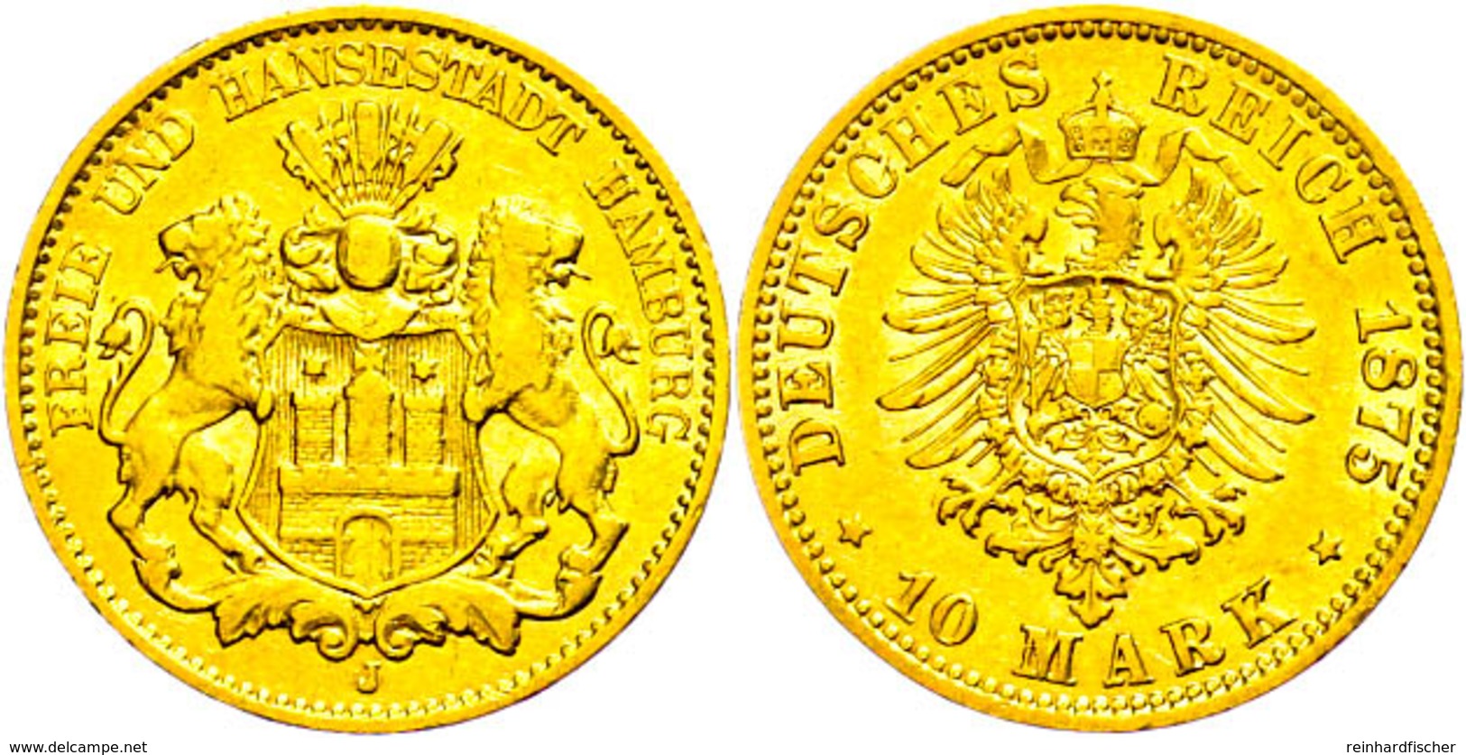 10 Mark, 1875, Ss., Katalog: J.209 Ss - Sonstige & Ohne Zuordnung