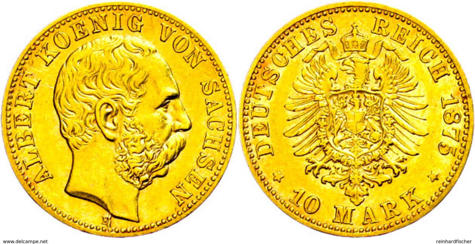 10 Mark, 1875, Albert, Ss., Katalog: J. 261 Ss - Sonstige & Ohne Zuordnung