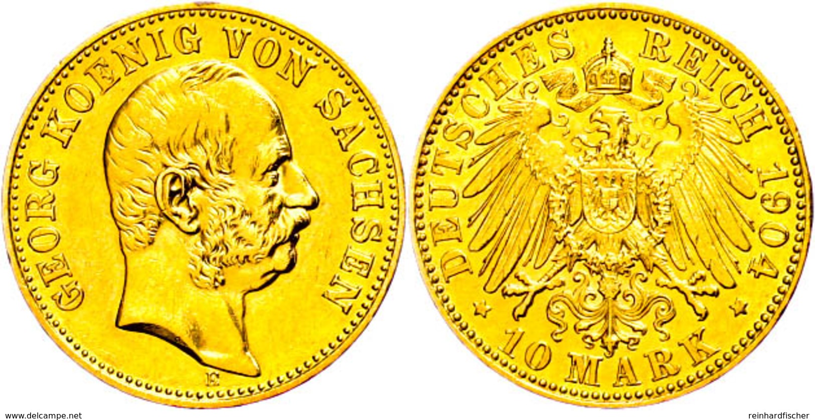 10 Mark, 1904, Georg, Wz. Rf., Ss-vz., Katalog: J.265 Ss-vz - Altri & Non Classificati