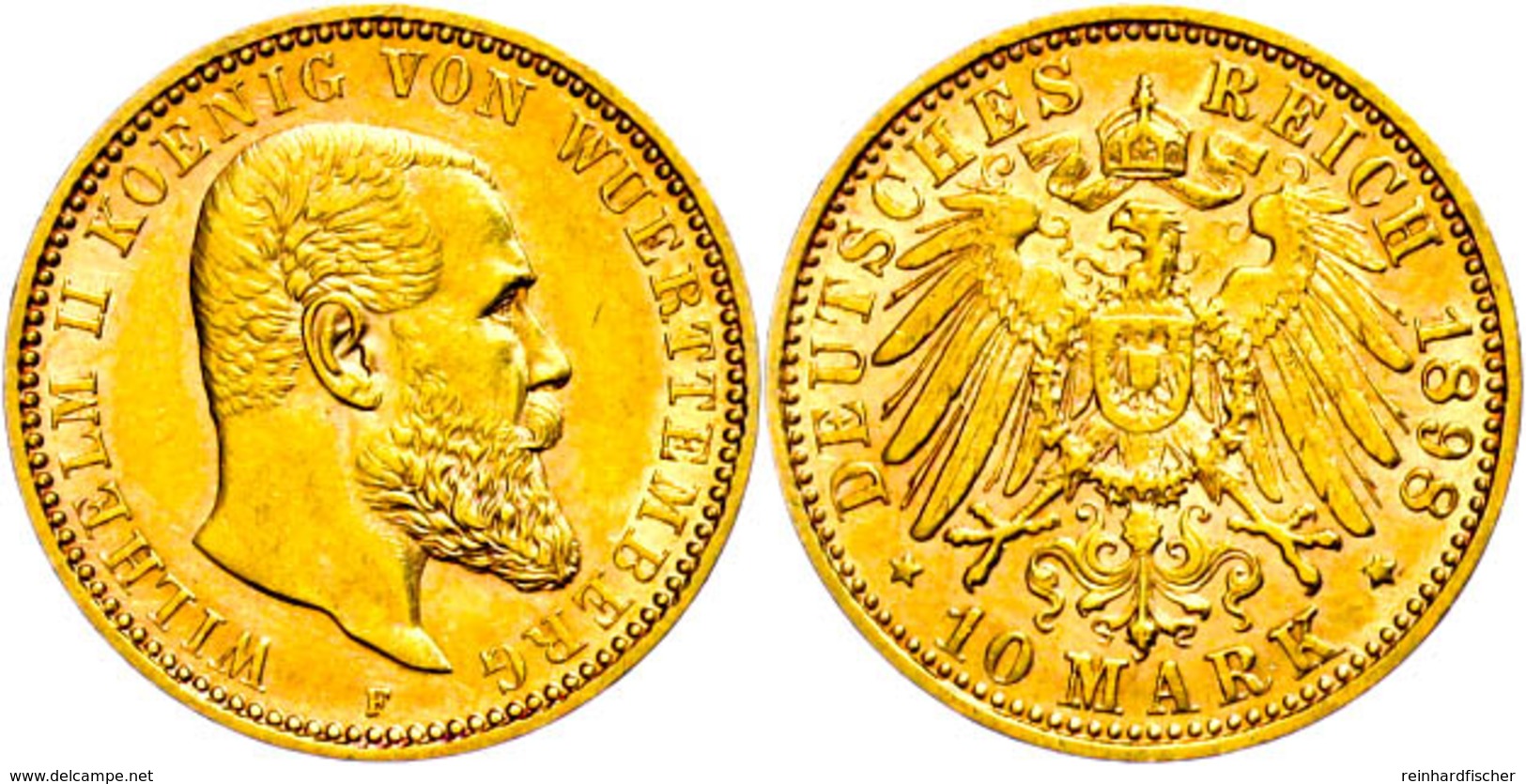 10 Mark, 1898, Wilhelm II., Ss-vz., Katalog: J.295 Ss-vz - Autres & Non Classés