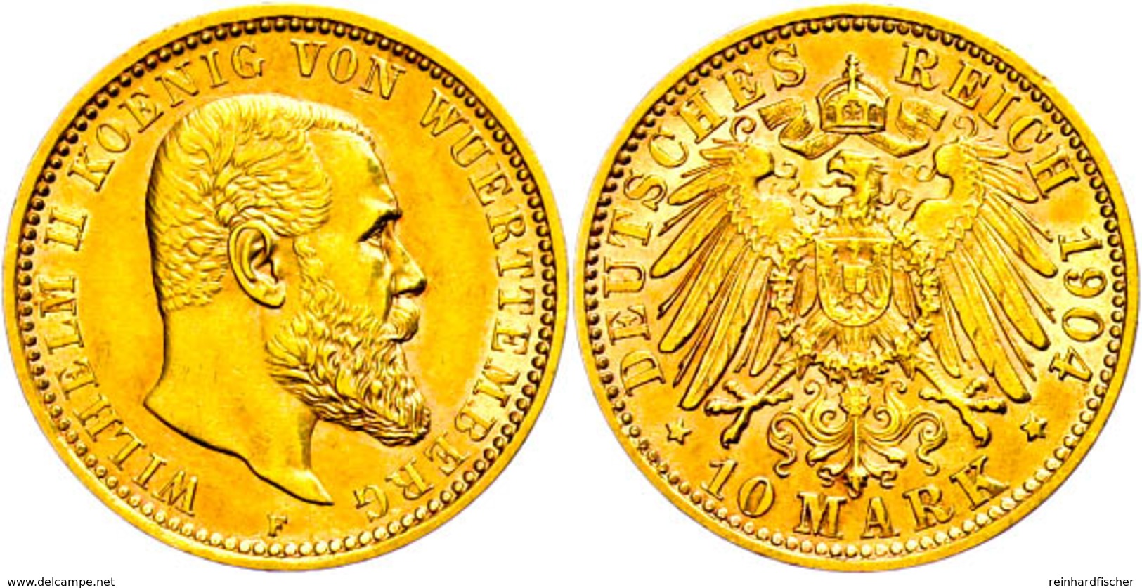 10 Mark, 1904, Wilhelm II., Ss-vz., Katalog: J.295 Ss-vz - Altri & Non Classificati