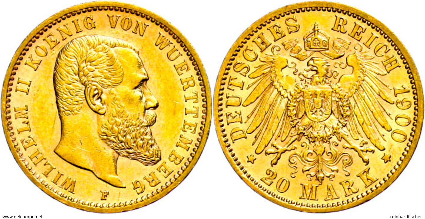 20 Mark, 1900, Wilhelm II., Wz. Rf., Vz., Katalog: J.296 Vz - Altri & Non Classificati