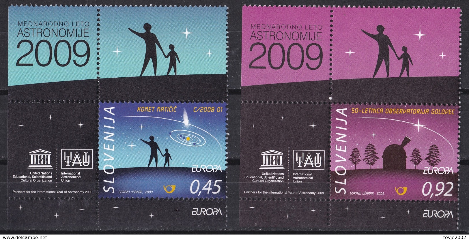 Slowenien 2009 - Mi.Nr. 730 - 731 - Postfrisch MNH - Europa CEPT - Slowenien