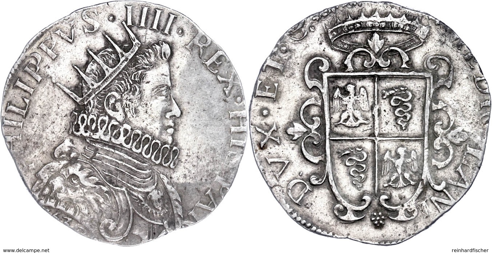 Mailand, Ducaton, 1630, Filippo IV., Dav. 4001, Vz.  Vz - Sonstige & Ohne Zuordnung