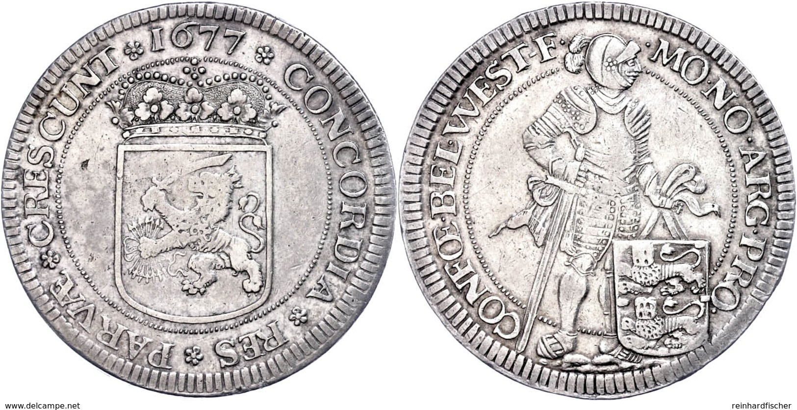 Westfriesland, Ducaton, 1677, Dav. 4910, Ss-vz.  Ss-vz - Sonstige & Ohne Zuordnung