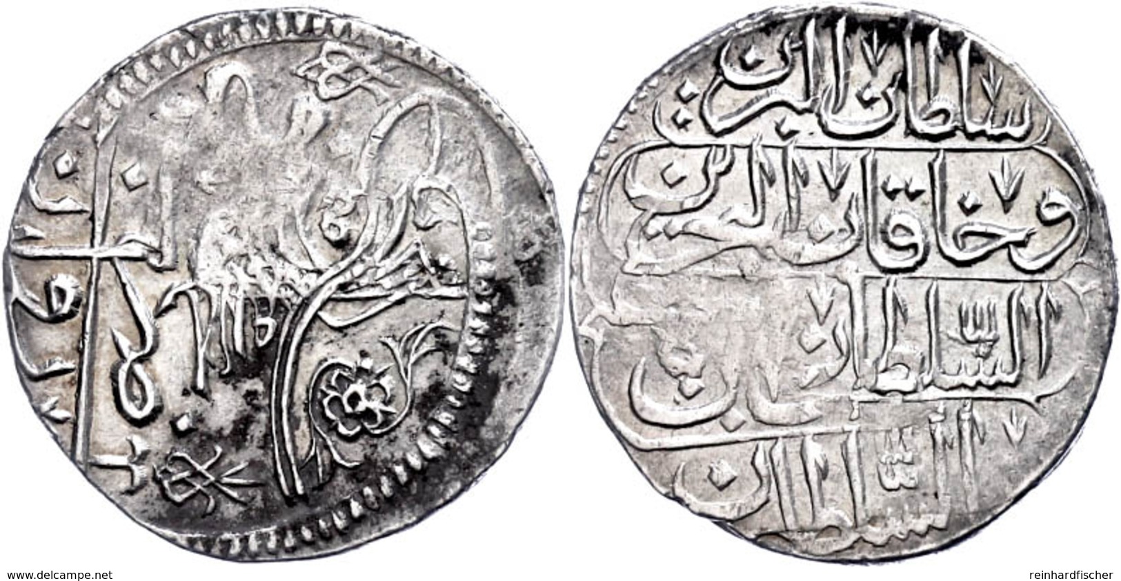 10 Para (Abbasi), AH 1115, Ahmed III., Jerevan, KM 17 (Armenien), Prägeschwäche, Ss-vz.  Ss-vz - Orientales