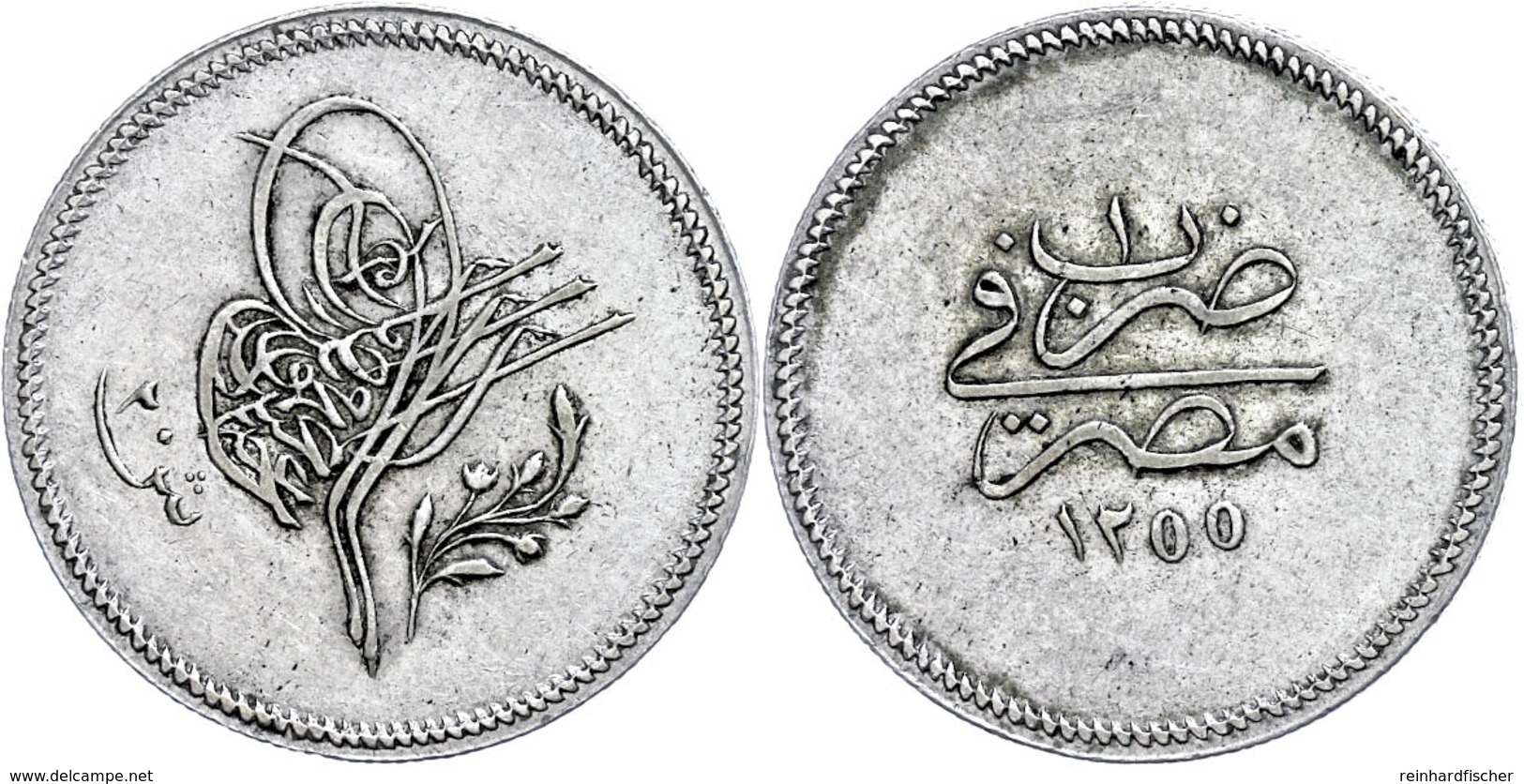 20 Qirsh, AH 1255/1, Abdülmecid, Misir, KM 232 (Ägypten), Ss.  Ss - Orientalische Münzen