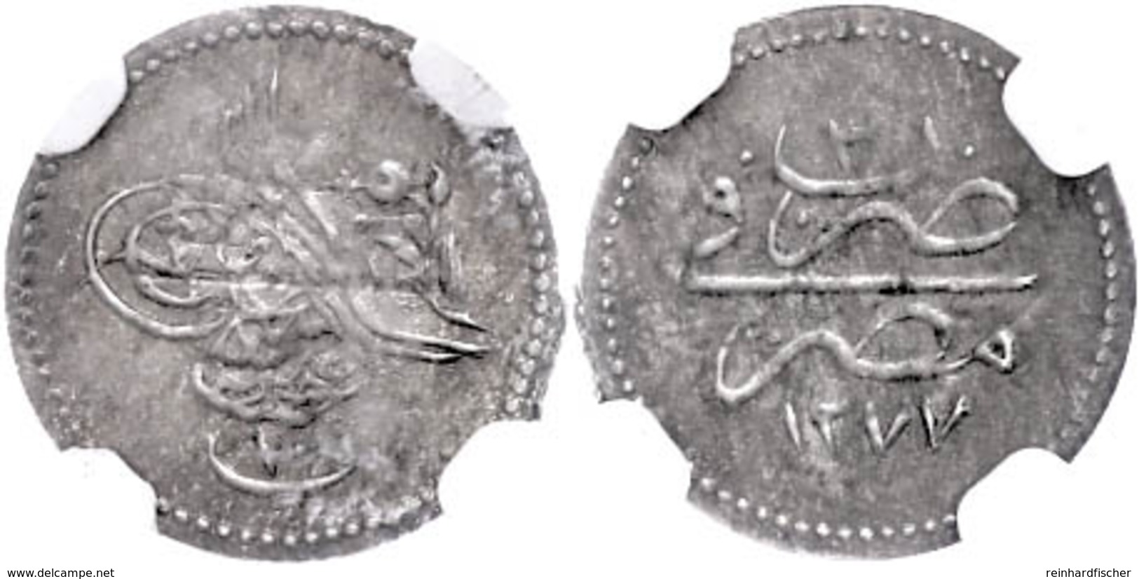 10 Para, AH 1277/3, Abdülaziz, Misir, KM 243 (Ägypten), In Slab Der NGC Mit Der Bewertung MS63. - Oriental