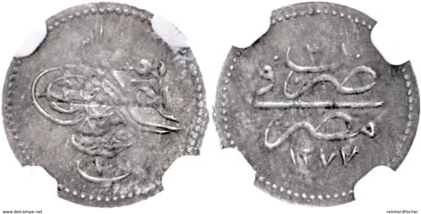 10 Para, AH 1277/3, Abdülaziz, Misir, KM 243 (Ägypten), In Slab Der NGC Mit Der Bewertung MS63. - Orientalische Münzen