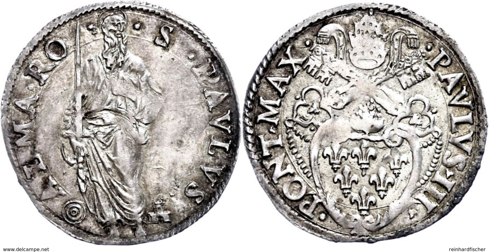 Giulio (Paolo), O.J. (1534-1549), Paul III., Rom, Muntoni 54, Ss-vz.  Ss-vz - Ohne Zuordnung