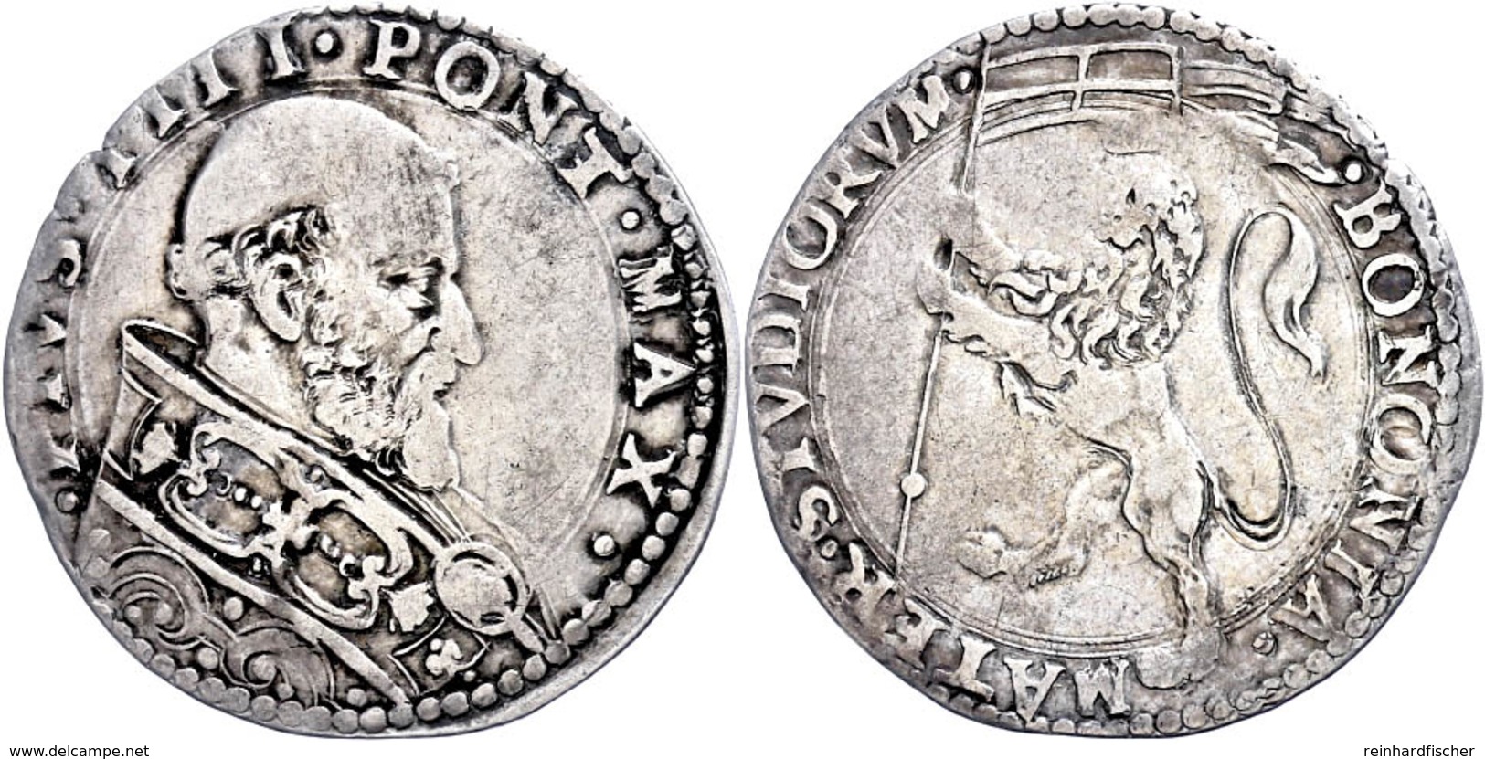 Bianco, O.J. (1559-1565), Pius IV., Bologna, CNI 15, Ss.  Ss - Ohne Zuordnung