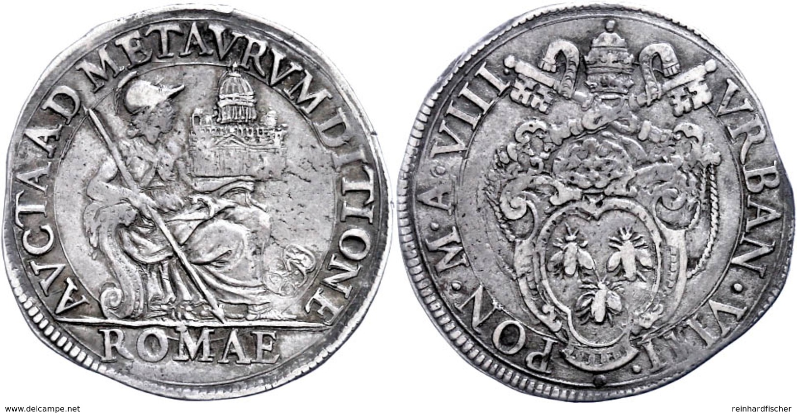 Testone, O.J. (1623-1644), Urban VIII., Rom, Ss.  Ss - Non Classificati