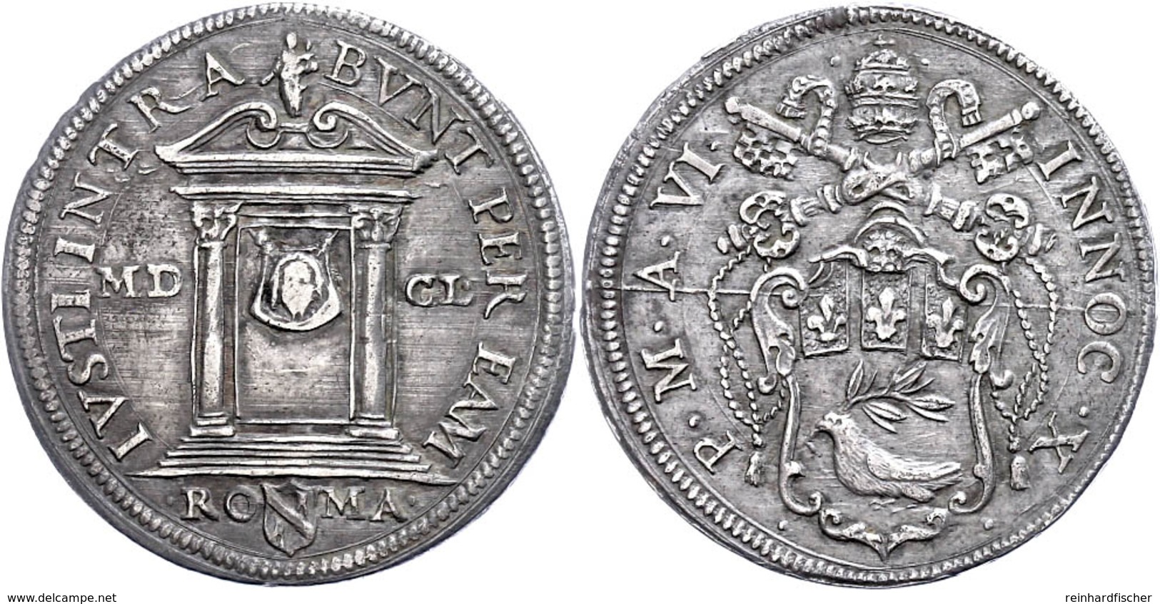 Testone, 1650, Innozenz X., Rom, CNI 103, Ss-vz.  Ss-vz - Non Classés