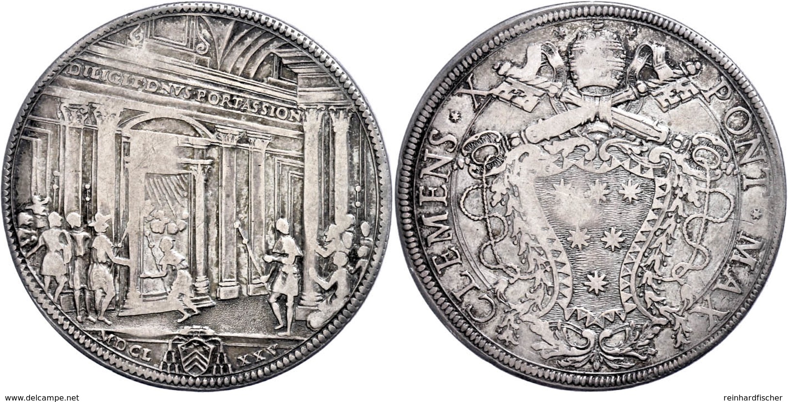 Piastra, 1675, Clemens X., Dav. 4078, Ss.  Ss - Non Classés