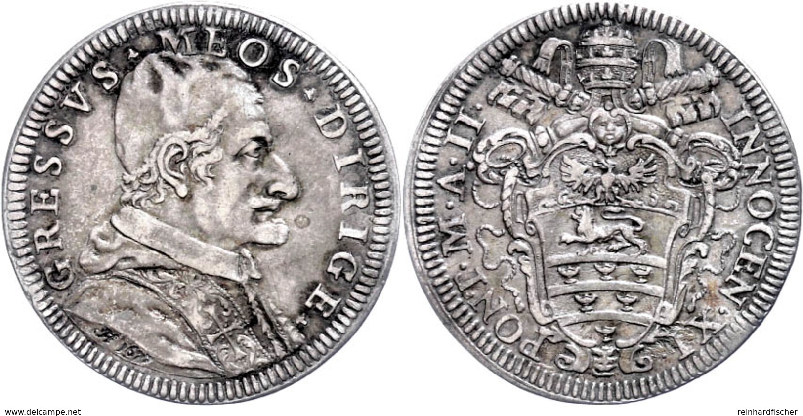 Giulio, 1677, Innozenz XI., Rom, Muntoni 152, Ss.  Ss - Unclassified