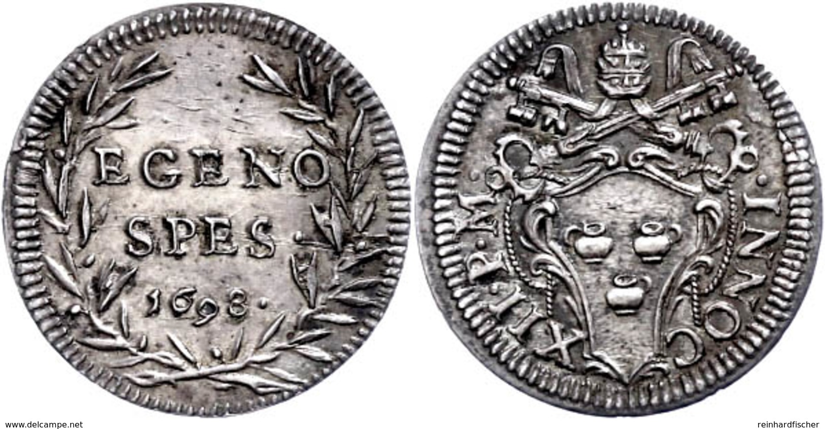 Grosso, 1698, Innozenz VII., Rom, Muntoni 214, Vz-st.  Vz-st - Non Classés