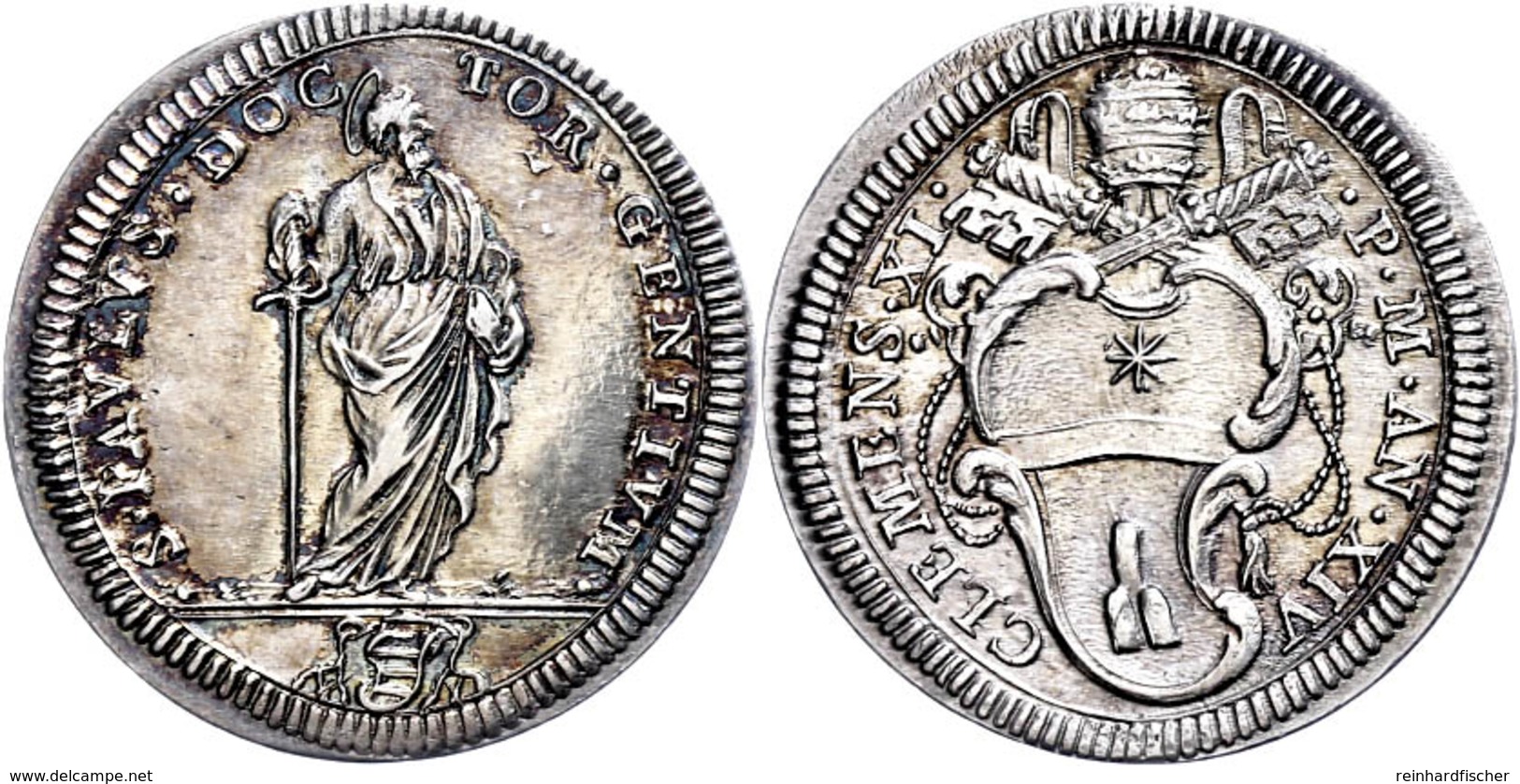 Giulio, 1715, Clemens XI., Rom, Muntoni 113, Vz.  Vz - Non Classés