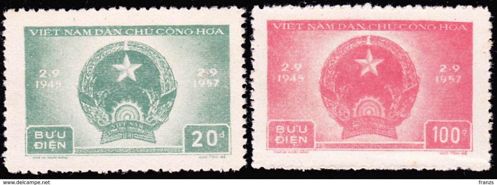 Vietnam North 1957 Michel # 61-62,  MNH, - Vietnam