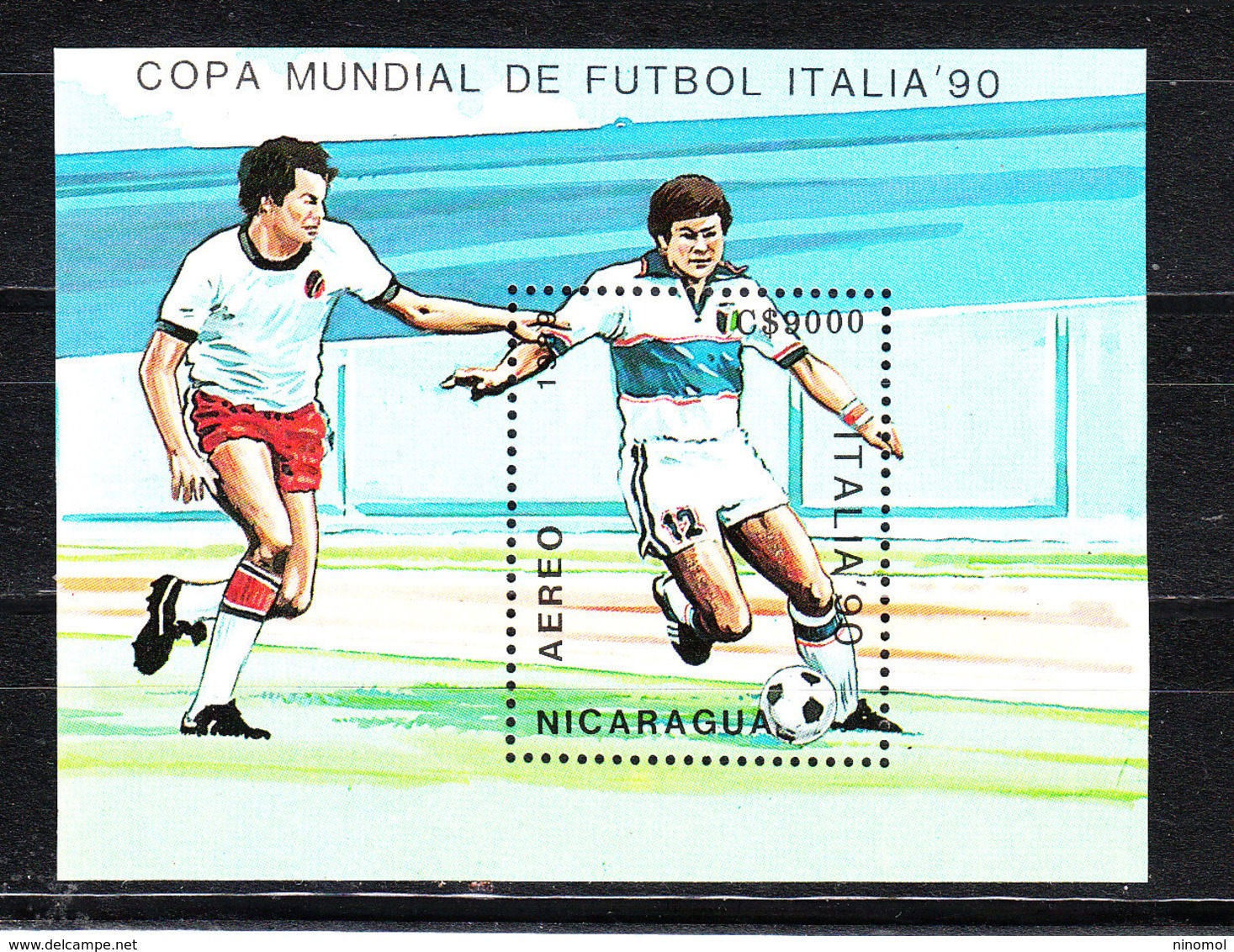 Nicaragua   -  1989.  Pre-Italia '90. Calciatore. Soccer Player. MNH Sheet - 1990 – Italia