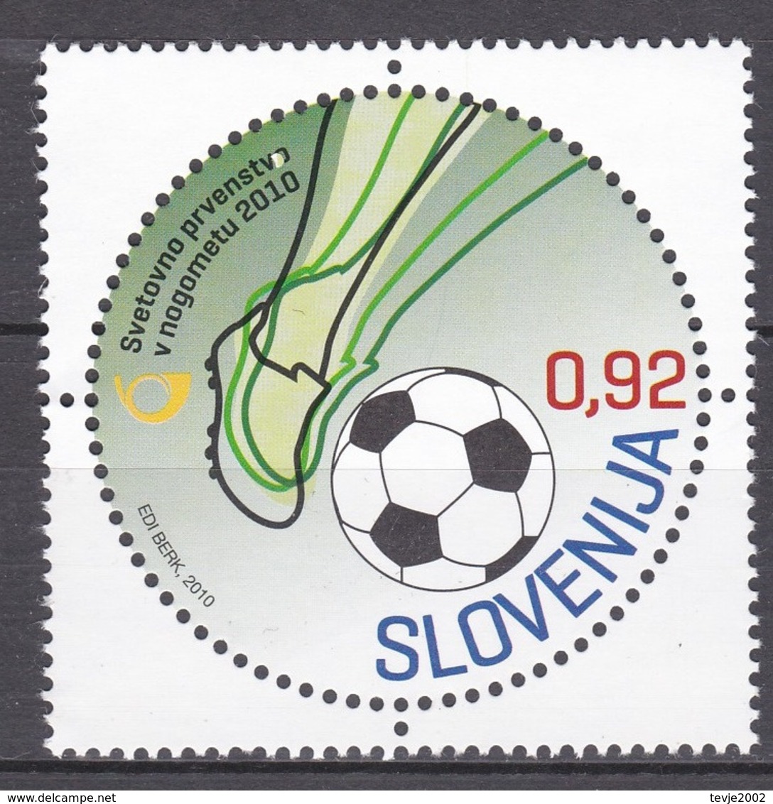 Bö_ Slowenien 2010 - Mi.Nr. 859 - Postfrisch MNH - Sport Fußball Soccer - 2010 – Südafrika