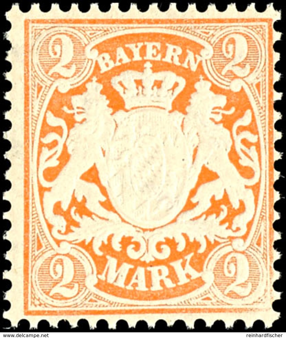 2 M. Orange, Postfrisch, Tadellos, Unsigniert, Zuschlag 157. Auktion = 70,-, 167. Und 168. Auktion Je 50,-, Katalog: 44a - Altri & Non Classificati