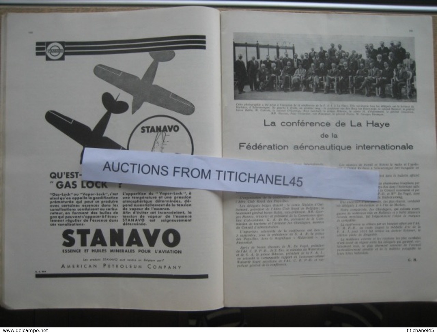 LA CONQUETE DE L'AIR 1932 n°10 - R.W.D. 6 - HEINKEL 64 - KLEMM ARGUS - P.Z. L. 19 - SABENA AU CONGO-STAMPE-VERTONGEN III