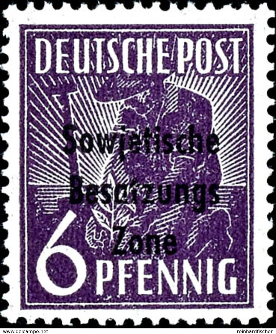 6 Pfg. Arbeiter Dunkelgrauviolett, Postfrisch, Fotobefund Paul BPP, Mi. 650,-, Katalog: 183d ** - Sonstige & Ohne Zuordnung