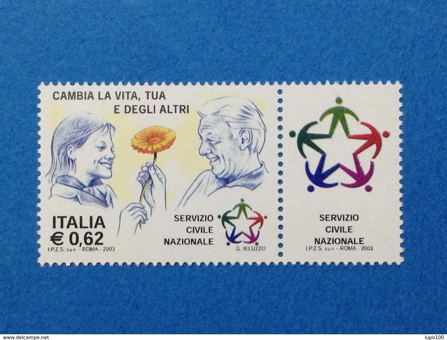 2003 ITALIA FRANCOBOLLO NUOVO STAMP NEW MNH** SERVIZIO CIVILE NAZIONALE - 2001-10: Neufs