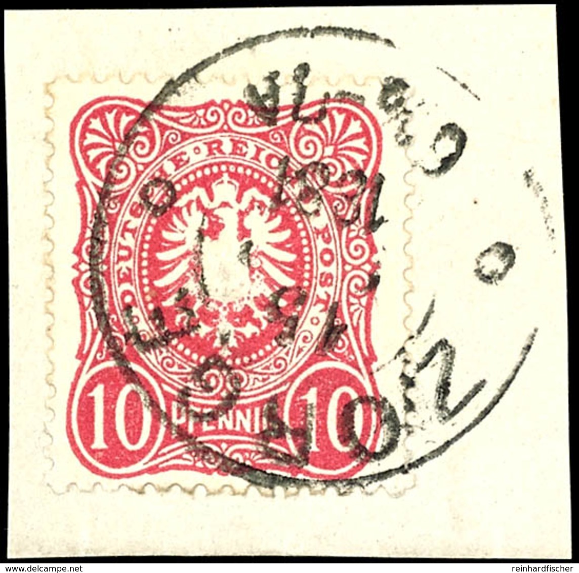 "ZORGE 15 ... 1881" - K2, Auf Tadellosem Briefstück DR 10 Pfg, Katalog: DR41 BS - Braunschweig