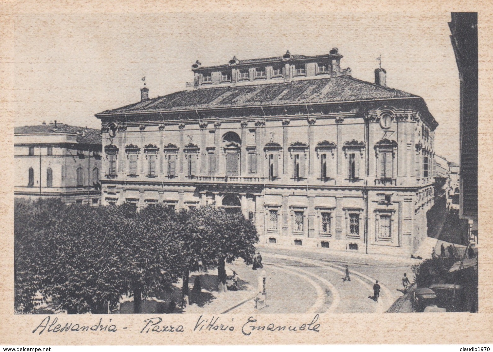 CARTOLINA - ALESSANDRIA - PIAZZA VITTORIO EMANUELE - Alessandria