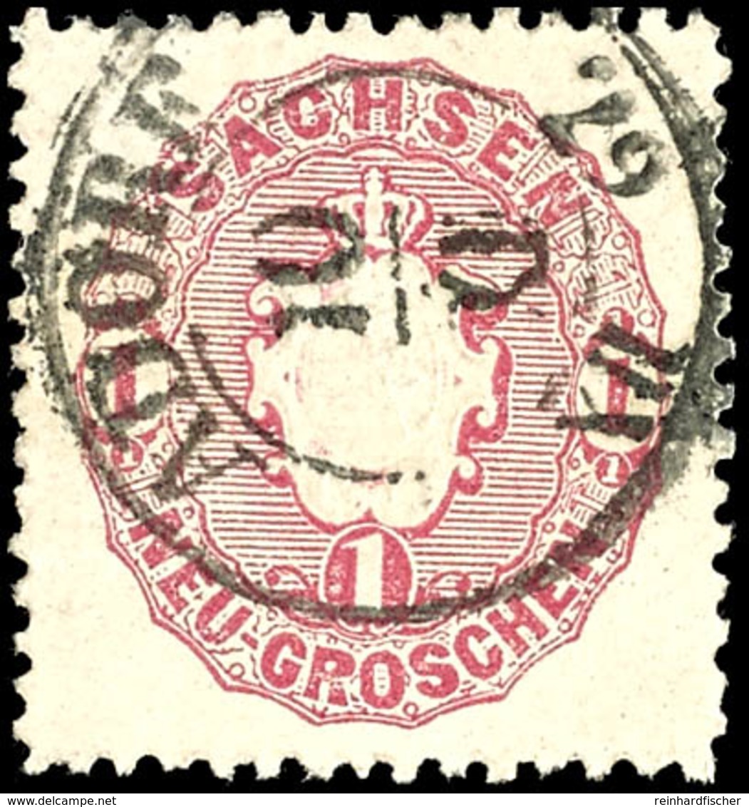 "ADORF 10 XII 67" - K2, Fast Zentrisch Auf Tadelloser 1 Ngr. Wappen, Katalog: 16 O - Saxony