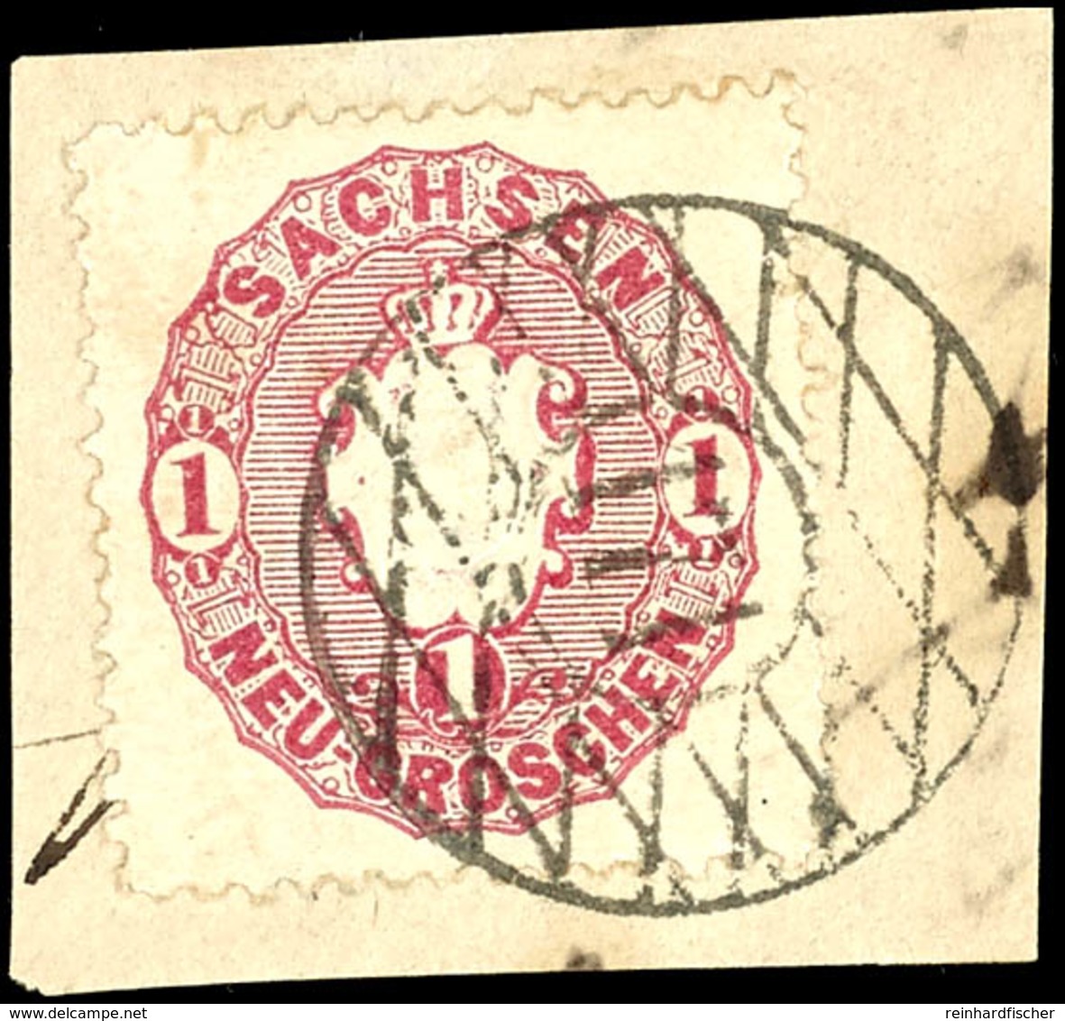"171" - SIEBENLEHN, Klar Auf Kabinettbriefstück 1 Ngr. Wappen, Katalog: 16 BS - Sachsen